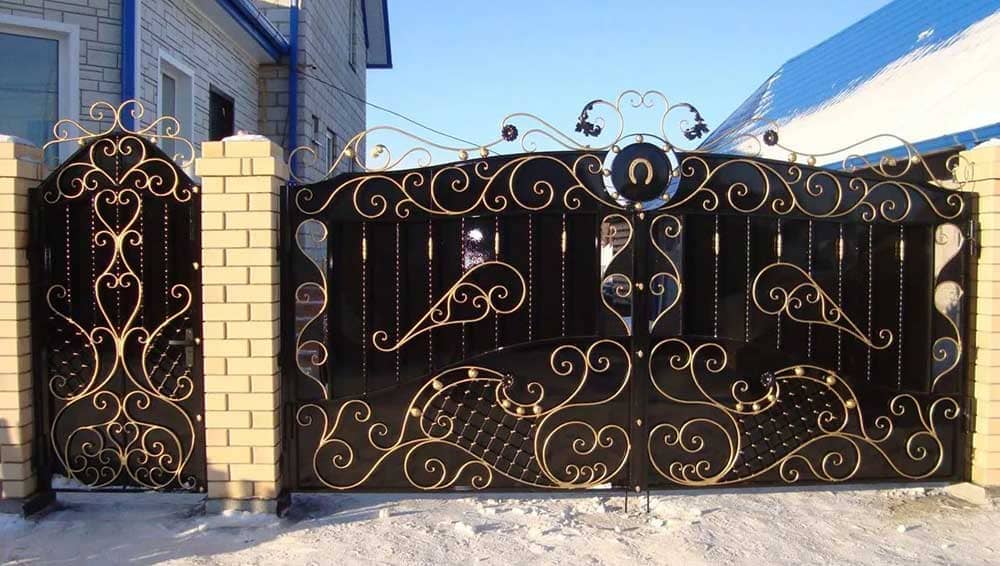 Кованые ворота — проект 13