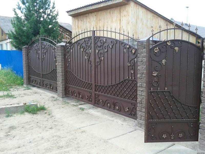 Кованые ворота — проект 16